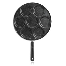 Panque Sartén, huevo antiadherente 7 molde sartén crepé huevo freír sartén Tortilla de desayuno pastel de pastel de pastel de ruga de desayuno sartén para panqueque de cocina de huevo de cocina
