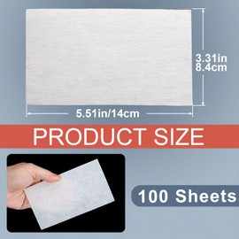 HINZIC 100pcs End Papers for Hair Perm, Disposable Hair Perm Papers with High Temperature Resistance, 3.3 x 5.5 in Hair Curling Papers, Salon Home Hair Styling Accessories for Cold and Hot Perm