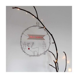 Good old Friends Winter Door Wreath Deer