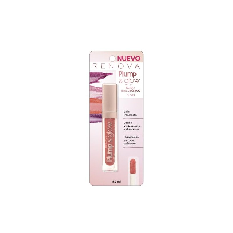Renova Brillo Labial Gloss Plump & Glow Toxic 5.6ml