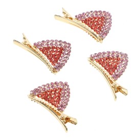 IWOWHERO Cute Bow Hair Clips for Women Cat Ear Hairpin Accessories Sparkly Rhinestone Side Clips Girls Hair Decorations 2 Pairs