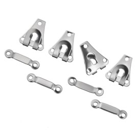 Hook and Eye for Sewing Metal 4 Black Nickel Hook and Eye Closures Hook & Eye Closure Sew on Hook and Eye for Clothig Pants Skirt Bra Trousers Dress DIY Craft