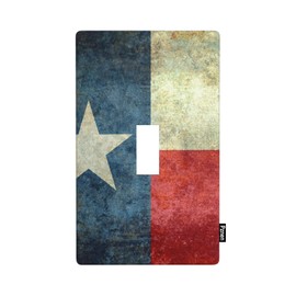 Pznen Red Christmas Light Switch Cover Santa Claus Snowman Animals Gift Boxes Single Toggle Wall Plate 1-Gang Art Electrical Faceplate for Home Bedroom Decor 4.5" x 2.76"