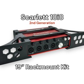 Iron Prints Rack Mount Kit for 18i8 2nd Gen Audio Interface 19” Rack 1.5U 4 Variations - Full Solid