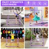 Triclicks Foldable Gymnastics Bar for Kids 3-12, Adjustable Height Training