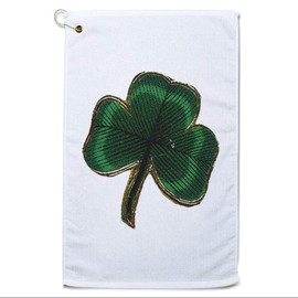 Style In Print Golf Towel Irish Shamrock Holidays B and Occasions Cotton Bag Accessories White Design Only