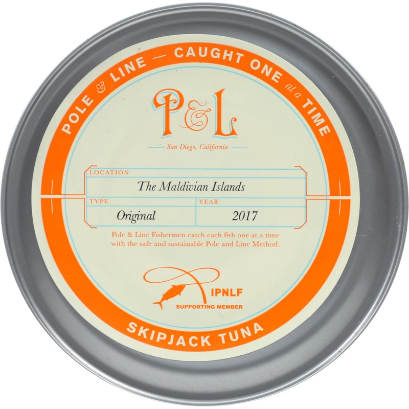 POLE AND LINE Skipjack Tuna in Water No Added Salt,