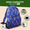 ECO CHIC Lightweight Foldable Water Resistant Backpack Rucksack Folds into