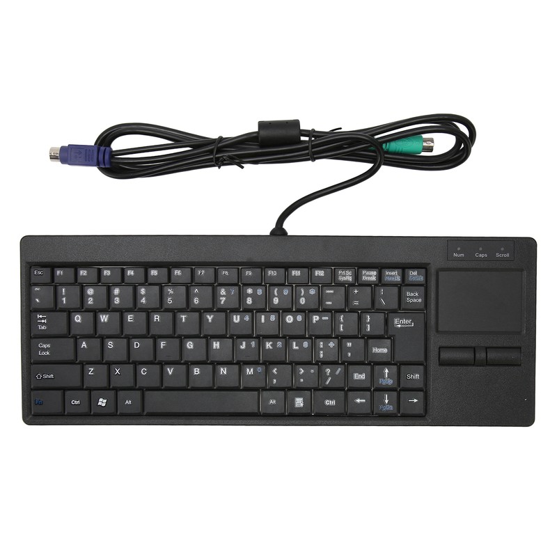 Industrial Keyboard Touchpad Wired Connection X Scissor Foot Plug and
