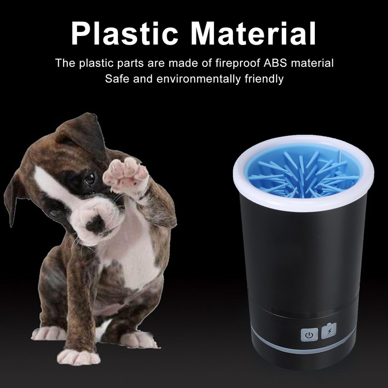 Automatic Dog Cleaner, Soft Electric Washer USB Rechargeable Portable Cleaner