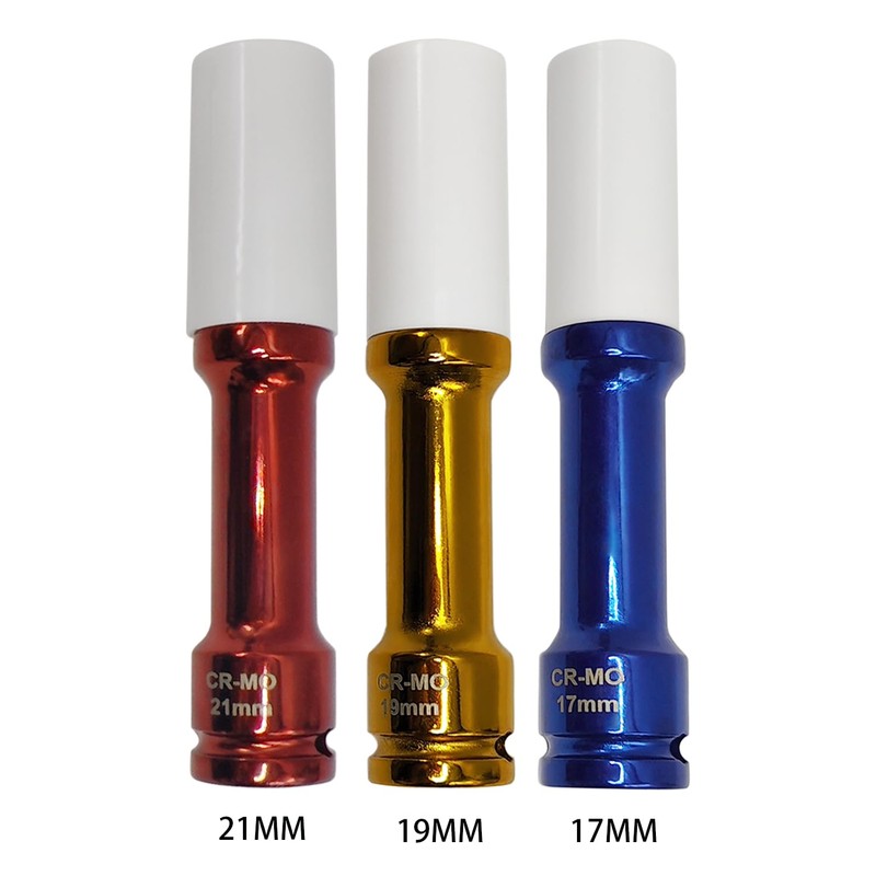 JEUCLEL 3Pcs Lug Nut Socket Set 1/2" Drive Impact Tools,