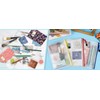 Unifizz B4 Plastic Wallets, Mesh Zipper Pouch Document Bag Ziplock