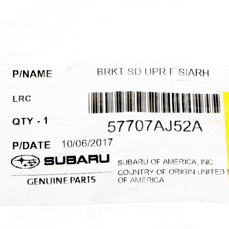 Subaru Front Left & Right Bumper Support Brackets for 2010-2014