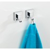 WENKO Set of 2 Towel Hooks, Coat Hooks, Acrylonitrile Butadiene