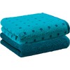 Erwin Müller Sigmaringen Bath Towel Pack of 2 Walk-Terry Turquoise