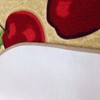 Wolala Home 3 Piece Sets Rubber Backing Non-Slip Red Apple