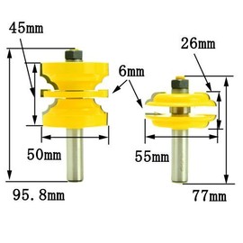 Diglam dm04004 Entry & Door Cutter System Set Bit 1/2 (Double Beat)