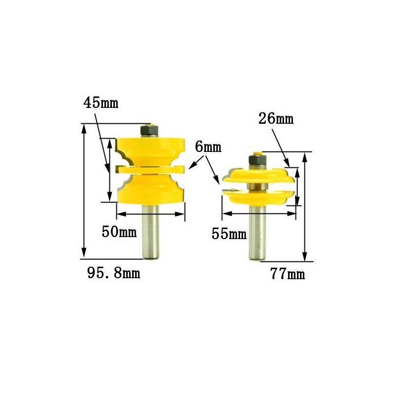Diglam dm04004 Entry & Door Cutter System Set Bit 1/2