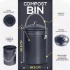 Utopia Kitchen Compost Bin with Lid and 1.3 Gallon Compose