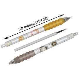 Maydahui Cute Cat Cat Ballpoint Pen, 0.02 inch (0.5 mm), Black Ink, Set of 12, Stylish, Animal, Gel Ballpoint Pen, Cute, Stationery, Birthday, Student, Children, Gift, Present