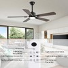 FUMLTP 52 inch Modern Ceiling Fans with Lights APP/Remote Control,