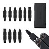 NexTool 10 Pack Replacement Double-Ended Screwdriver Bit for Leatherman Multi-Tool