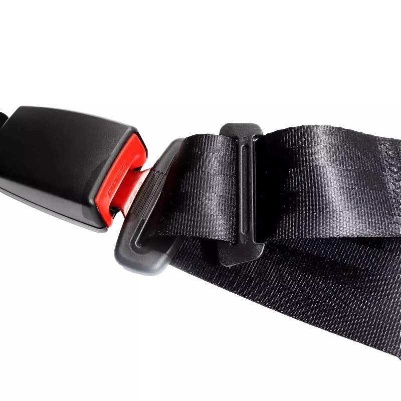 C-HORSE 2 Retractable 3 Point Safety Black Seat Belt Straps