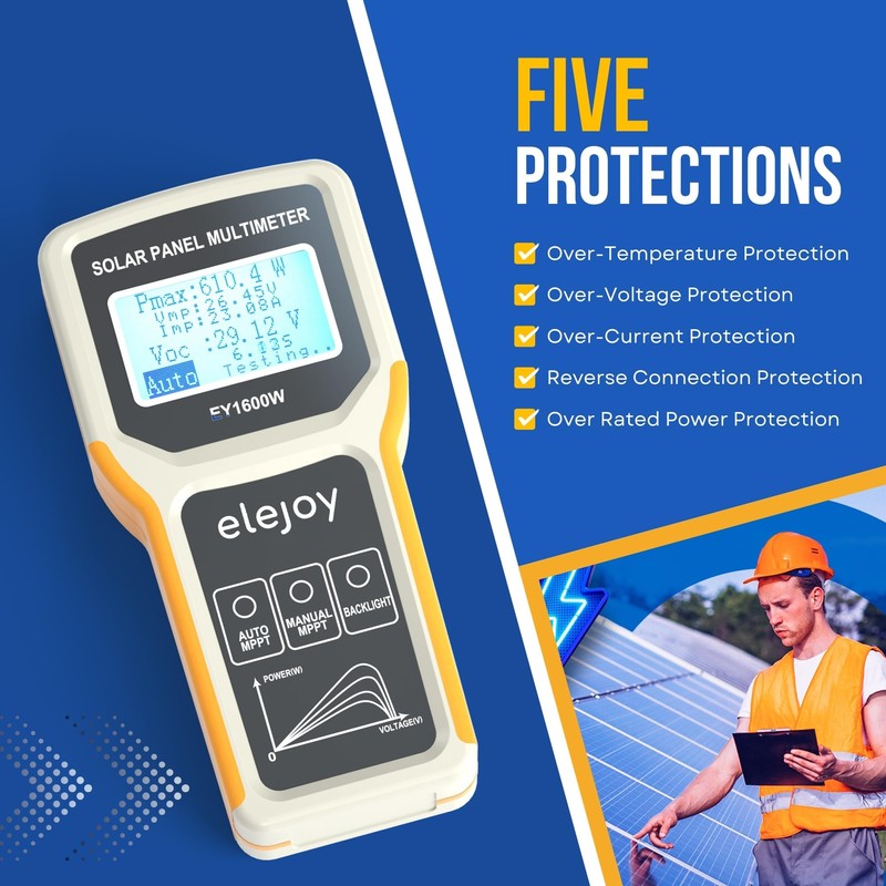 EY1600W - Probador de panel solar, medidor de energía solar