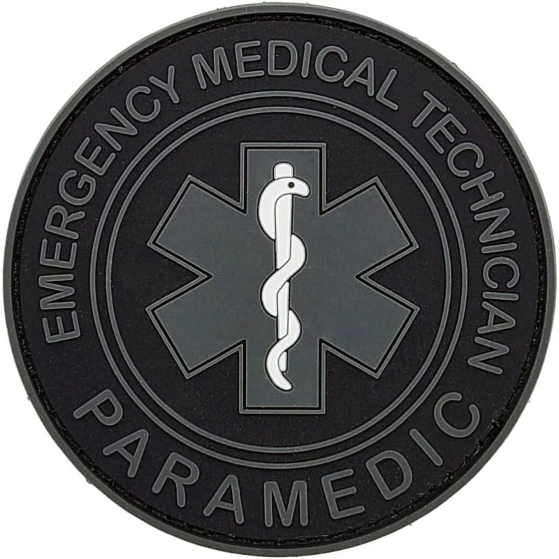 EMT PARAMEDIC FIRST AID PVC RUBBER PATCH | 2PC PVC
