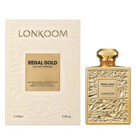 [US]LONKOOM Regal Gold&Black EDP Perfume Gourmand Woody Spicy Scent Long lasting Parfum For Her and Him Chirstmas Gift Pretty Package arabic perfume - Specification: Regal Gold