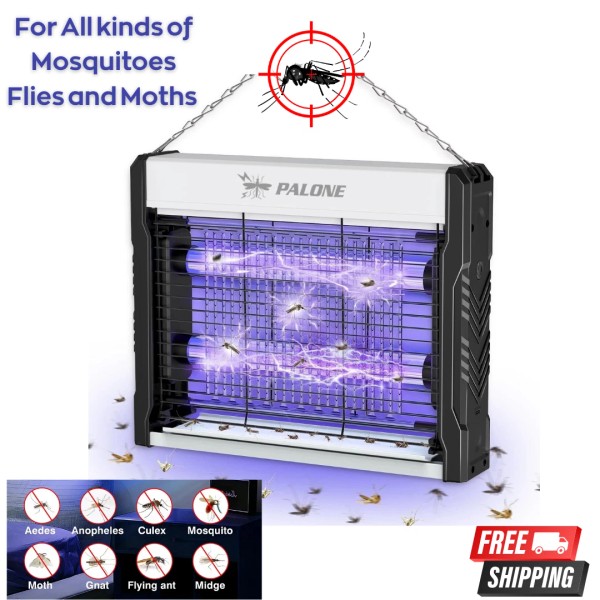 PALONE Electric Bug Zapper, 4000V Mosquito Zapper Indoor Outdoor with