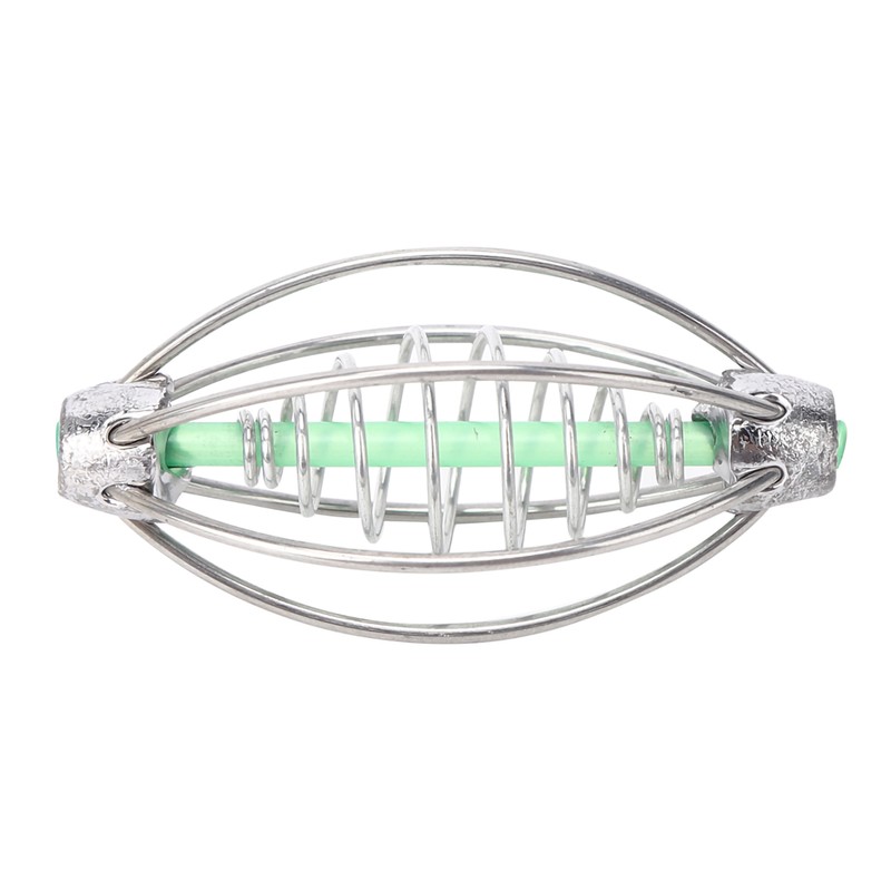 10PCS Stainless Steel Spring Fishing Feeder Bait Cage Holder Tackle