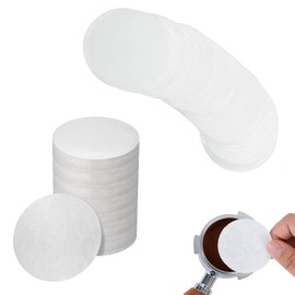 GUOYOU Pack of 500 Filter Paper, 58 mm Round Coffee Paper Filter, Unbleached Espresso Coffee Filter, White Coffee Filter Paper, for Coffee Machines, Espresso Machines, Home and Cafe
