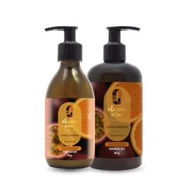 Oleum Vitae Kit Dúo Shower Gel Body Lotion Citrus Passion Crema Corporal Ducha Maracuyá Naranja