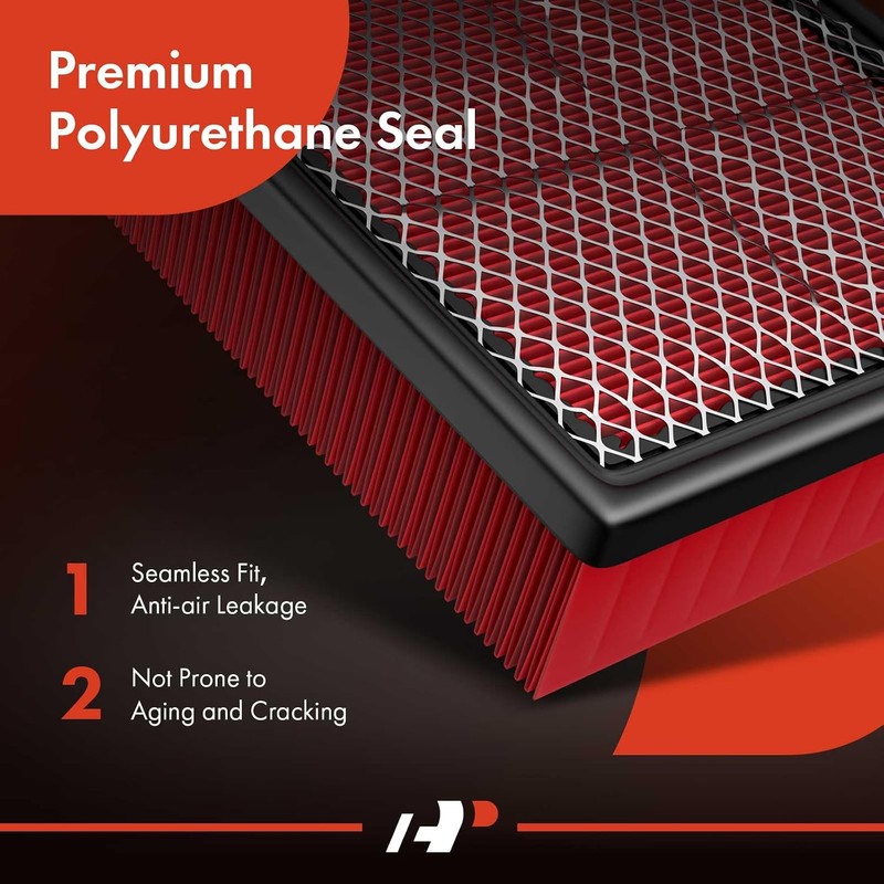 A-Premium 2PCS Filtros de Aire de Motor Preengrasados de Alto