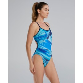 TYR Women's Standard Durafast Elite Trinityfit Swimsuit, Quartz, 36