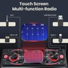 Single DIN Car Stereo with Touchscreen, Bluetooth Audio, Car Radio