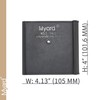 Myard Post Protectors with Screws for 4x4 Inches (Actual 3.5X3.5)