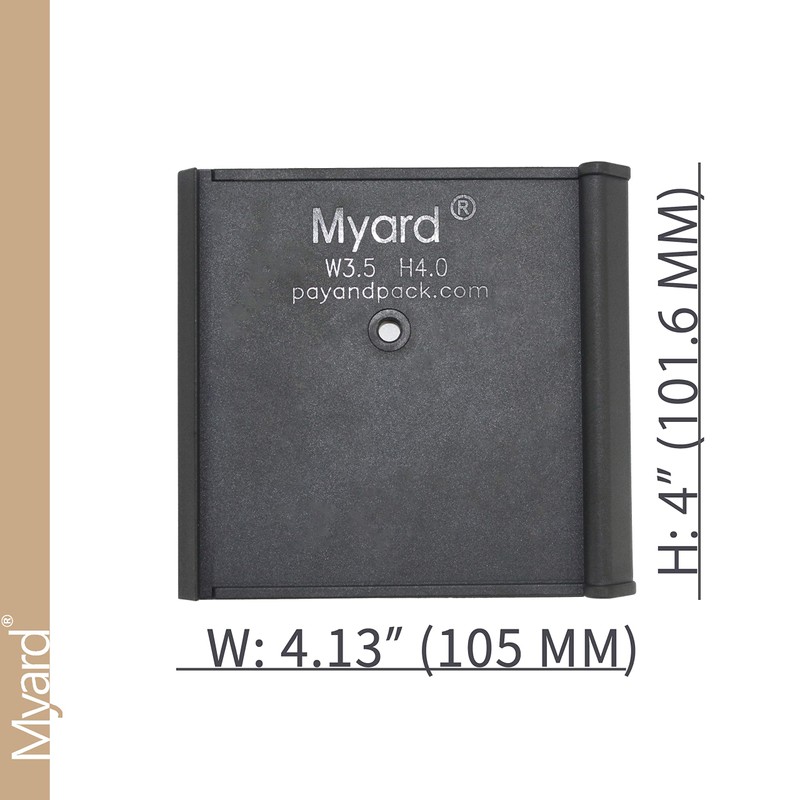 Myard Post Protectors with Screws for 4x4 Inches (Actual 3.5X3.5)