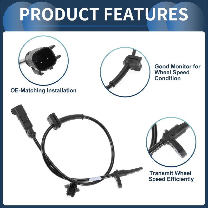 INFINAUTO ABS Wheel Speed Sensor Rear Left Right ABS Sensor