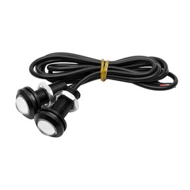 LED Eagle Eyes, Maso 2 Pcs 12V 9W Car Daytime Running DRL Tail Light Backup Lamp Reversing with Screw For Motorcycle Cars, Red