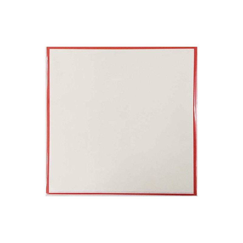 Sheet Red Frame Thick No. 4 100 Sheets 4.7 x