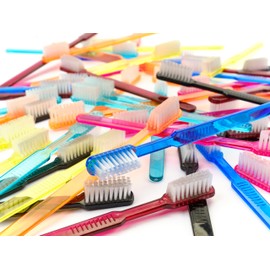 Dr. Bauer ́s Disposable Toothbrushes with Toothpaste Pack of 100