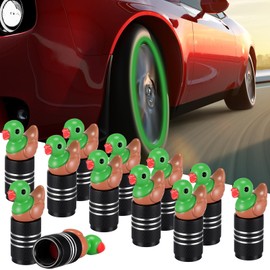 Datanly 20 Pack Resin Mallard Duck Tire Valve Stem Caps Cool Funny Tire Air Valve Cap Cover Universal Replacement Covers Decorative Wheel Accessories for Car Truck SUV Motorcycle Bicycle