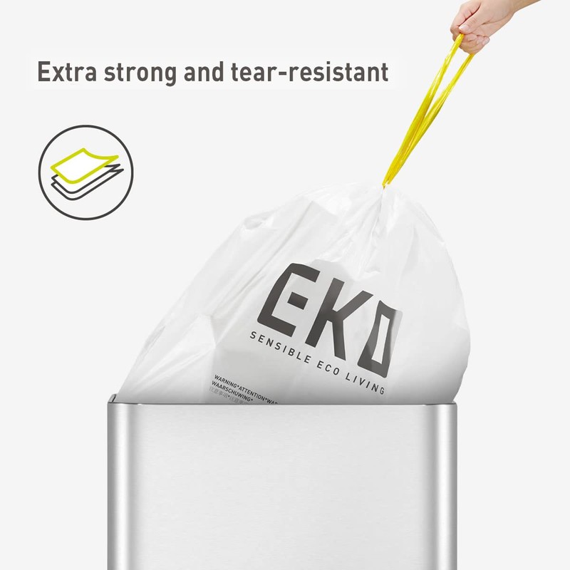 EKO 21 Gallon / 50-90 Liter, 60 Count Drawstring Trash