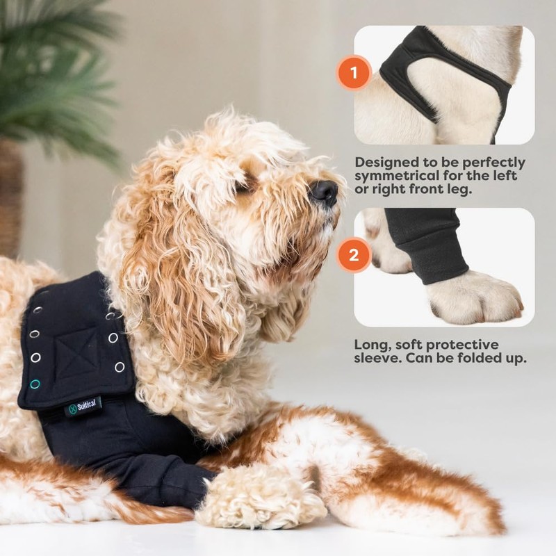 Suitical Recovery Sleeve for Dogs | Front Leg Protection After