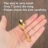 Penitue 8pcs Mini Stainless Steel Spoons, 7.3x1.7cm/2.9x0.67in Tiny Cute Small