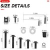Motorcycle Fairing Bolt Kit, 177pcs, M5 M6 Screws, Aluminium Fasteners,