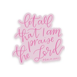 Swaygirls magnets | Christian magnet | Fridge magnets | Refrigerator magnets with Bible verses, scripture | Christian gifts | God Jesus magnets | Let all that I am praise the Lord