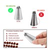 12PCS Piping Tips Set, Food Grade and Premium Stainless Steel